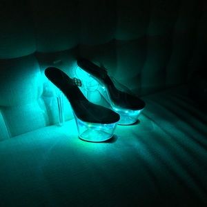 Pleaser light up high heels!